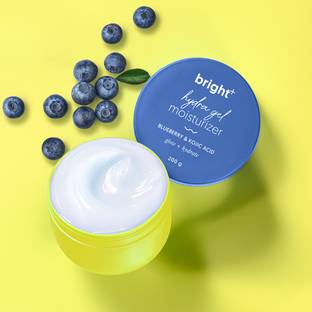 Aqualogica Bright+ Hydra Gel Moisturizer with Blueberry & Kojic | 24-Hour Intense Hydration