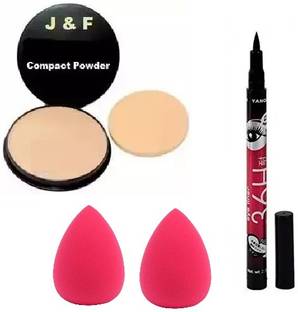 J & F Face Compact, Waterproof Eyeliner, Base Tube Primer