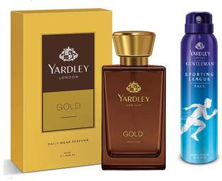 Yardley London 1 SPORTING LEAGUE PACE DEODORANT 150ML, 1 GOLD PERFUME 50ML
