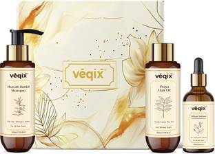 veqix Hair Growth Combo | Hair Fall Hair Oil | Hair Fall Shampoo | Hair Growth Serum