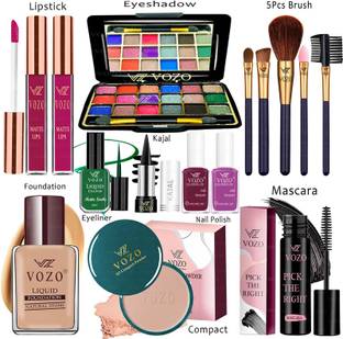 VOZO Makeup Combo Kit One-stop Beauty Package for Beginners and Professionals 191