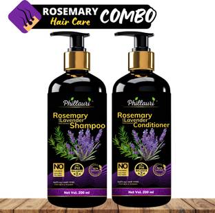 Phillauri Rosemary Shampoo & Conditioner Set for Nourished, Shiny, and Healthy Hair Care