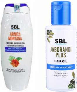 SBL ARNICA SHAMPOO WITH CONDITIONER & JABORANDI PLUS OIL