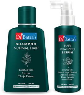 Dr Batra's Hair Vitalizing Serum and Normal Shampoo Combo - 225 ml