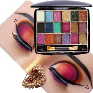 WECHARMERZ Eyeshadow Practice Face Dummy With 18 Color Eyeshadow Palette