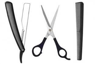mkldsrh professional hair cutting scissors with razor ustra with hair cutting comb for hair
