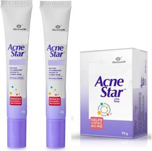 acnestar Face cream Acne Removal cream And pimples Anti acne soap Combo pack