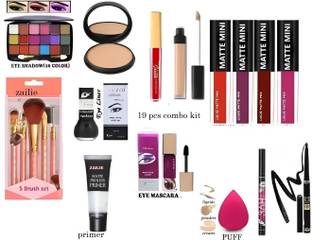 Zailie Makeup kit full set for women & Girls High Quality set of 19 after Marriage
