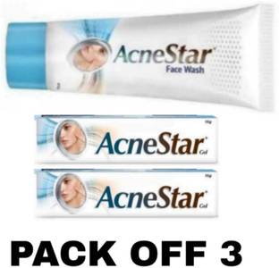 acnestar Fairness And pimples glow skin cleen facewash And Gel 7 days result  Face Wash