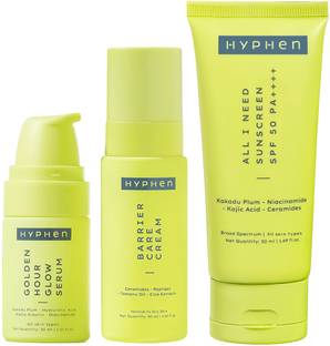 HYPHEN Daily Face Care Combo - Normal to Dry Skin | Serum, Moisturizer & Sunscreen