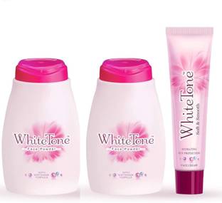 White Tone Face Cream and Face Powder Sun Protection Soft & Smooth(30g+30g+25g)