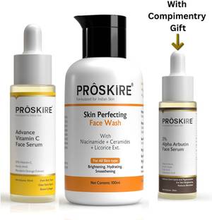 Proskire Advance Vitamin C Serum with Skin Perfecting Face Wash