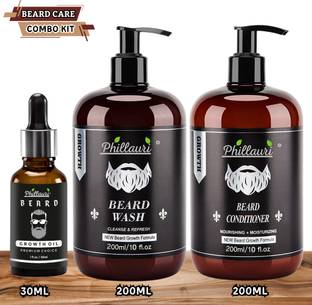 Phillauri Beard Hair Fall & Growth Control Hair Oil | Beard Wash | Beard Conditioner