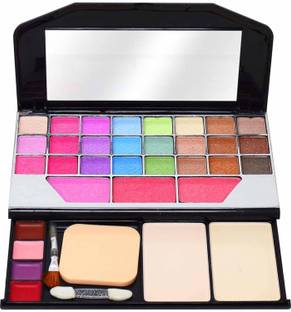 Flimora Face Makeup Palettes Combo with face powder & Blender puff 36 g