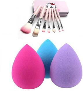 RTB Helo kitty Make-up Brush with beauty blender sponge puff 3