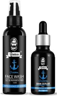 WELKIN Ocean Skin Serum & Ocean Facewash for Men