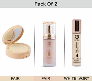 MATTLOOK Perfect Look Compact+Foundation+Full Coverage Jumbo Concealer Oil Control Combo