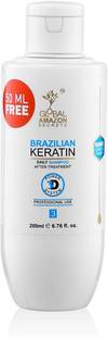 Global Amazon Secrets brazilian keratin Sulfate free shampoo for frizzy (50ml extra)
