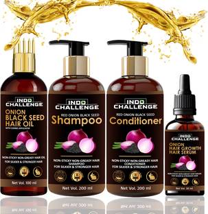 INDO CHALLENGE Anti Hairfall Combo kit for healthy Hair Growth