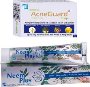 Pil Combo of Acneguard Soap (75g) With Neem Plus Herbal Dental Gel (100g)