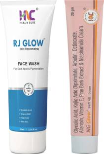 Heal N Cure Facewash & NG Gow Cream , Combo pack - Treat Melasma, Pigmentation and Dark Spots Complete Skincare, Daily Skin Routine.