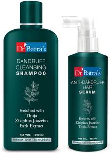 Dr Batra's Dandruff cleansing Shampoo 200 ml and Anti Dandruff Hair Serum 125 ml (Men and Women)