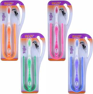 Maxi Tiger Toothbrush & Tongue Cleaner-Oral Hygiene Kit