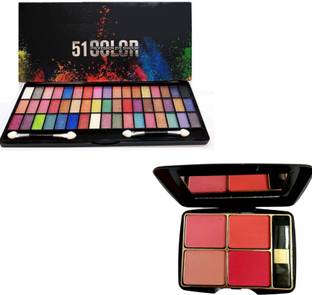 INDIANA HUDA SP 4IN1 Amazing Blusher & Lakyou 51 Multicolor Eyeshadow Palette