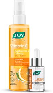 Joy Revivify Vitamin C Brightening Skin Toner 150ml | Revivify Vitamin C+ Skin Brightening Face Serum 30ml ( Combo Pack )