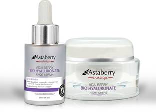 ASTABERRY Indulge Acai Berry Face Serum & Night Creme Combo For All Skin Types