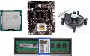 Thunderz H81 Chipset Kit (Processor i5 4590 3.3Ghz+16GB DDR3 RAM+Scuda 512gb SSD+CPU Fan) Combo Motherboard