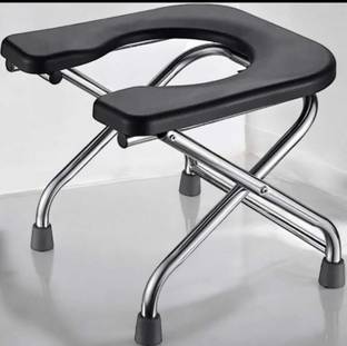 BEDICIA Constructed Stainless Steel Frame Comfortable Safe Toliet Commode Commode Chair