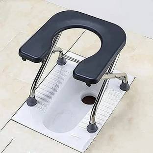BEDICIA Constructed Stainless Steel Frame Comfortable Safe Toliet Commode Commode Chair