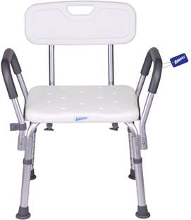 Simon's Bath Shower Chair with backrest and Side liftable Handles for elderly Shower Chair