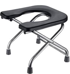 BEDICIA Stainless Steel Comfortable Safe Toliet Commode Commode Chair