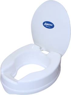 साइमन्स Heavy-Duty 4 Inch Commode seat raiser with lid cover कमोड चेयर