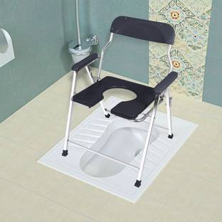 NEOSAFE Stainless Steel Jumbo Commode Chair Commode Chair