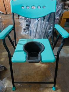 cutfine Foldable Shower Commode Chair For Toilet,Comfortable For Elderly Pregnant Women Commode Chair