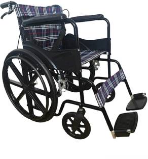 Able Wheelchair for Patients at Home, Foldable Wheelchair for Old People with Brakes Commode Chair