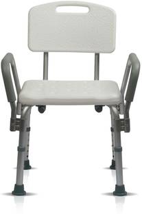 VMS VMS Multi-purpose Adjustable Chair- Heavy Duty Chair for Sitting, Office, Kitchen, Bathroom, kids Shower Chair