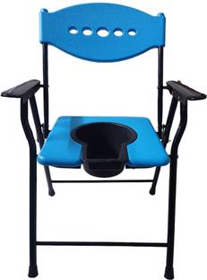 painless expert blue cammod chair with pot Commode Shower Chair