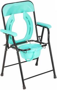 SVS SURGICAL Commode Chair for unisex/ADULT Comfortable Safe chair Commode Chair (Green) Commode Chair