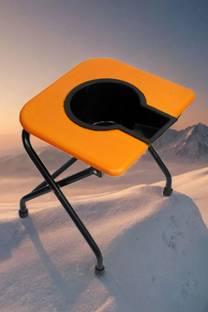 RADIANT TRADERS Imported Folding Commode Stool For Disable Person (Light Weight & Heavy Duty) Commode Chair