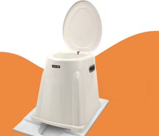 NEOSAFE Indian Toilet to Western Convertor Portable Toilet Stool with Commode Lid Commode Chair