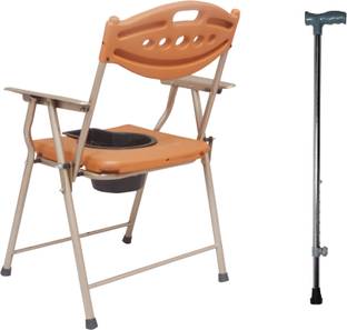 GREEN NATURE Commode Chair With Toilet Seat Comfortable Anti-Skid Commode Shower Chair