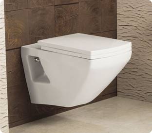 Bherunath Cover Western Commode (White) (Dimension length 535 Width 350 Height 380 mm ) Western Commode