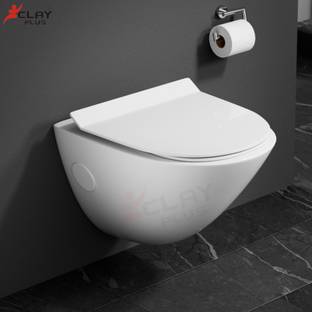 clayplus Platinum Ceramic Western Toilet/Water Closet/Commode With Soft Close Toilet Seat Platinum Ceramic Western Toilet/Water Closet/Commode With Soft Close Toilet Seat Western Commode