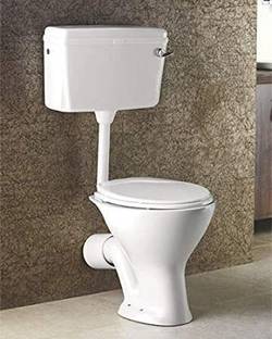 aqu Combo Ceramic P TRAP Floor Mounted European Western Water Closet Toilet Commode EWC P Trap Set White Western Commode Western Commode