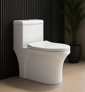 Eden Bath/S TRAP 23cm OR 9inch/ RIMLESS/ Swirl Siphonic Flush/ Floor Mount/ 67.5*35*74.5cm/ 27*14*29inch/ EWCs / One Piece Toilet/ Western Commode