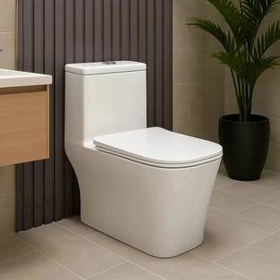 Eden S Trap 30cm OR 12 inch/ Floor Mount/ Rimless/ 6D Swirl Siphonic Flush/ 67.5*37*74.5cm/ 26*14*29inch/ EWCs / One Piece Toilet/ Western Commode